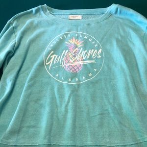 Gulf Shores Sweater W/ a scooped bottom